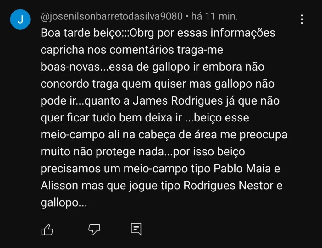 Repercussão via YouTube