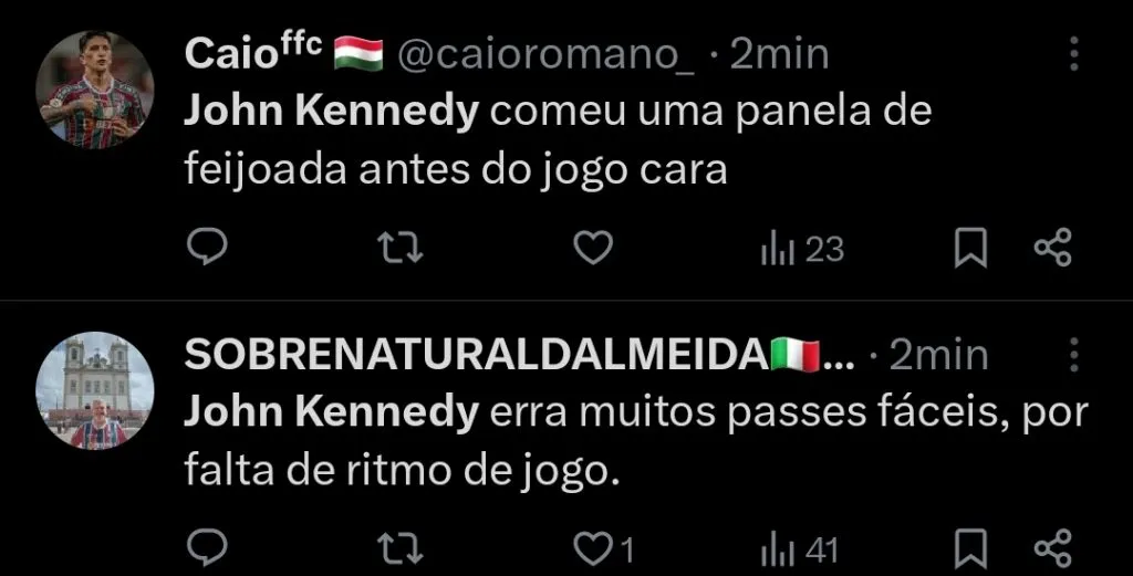 Repercussão via Twitter