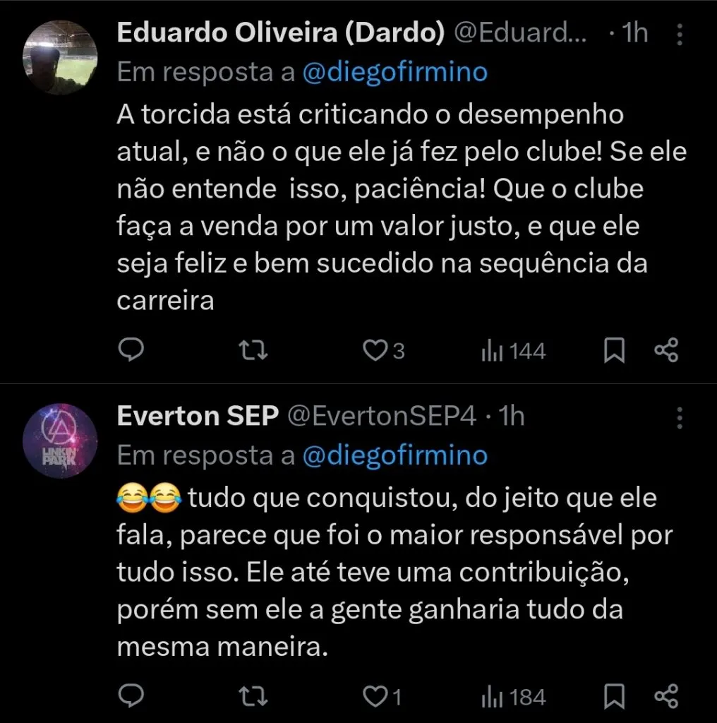 Repercussão via Twitter