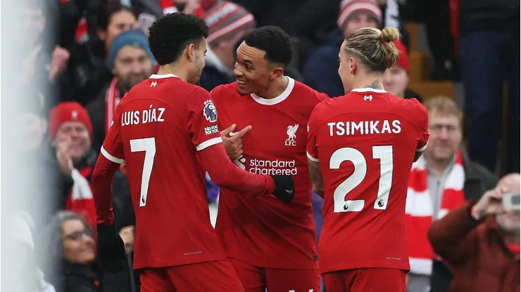Trent Alexander-Arnold of Liverpool . (Photo by Clive Brunskill/Getty Images)