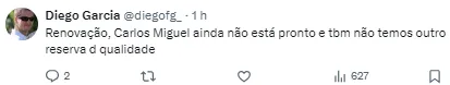 Torcida se manifesta sobre possibilidade do goleiro deixar o Corinthians