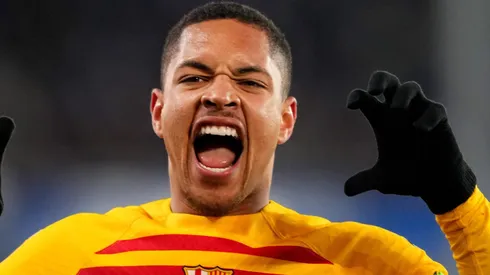 Barcelona toma decisão sobre empréstimo de Vitor Roque ao Flamengo (Photo by Juan Manuel Serrano Arce/Getty Images)