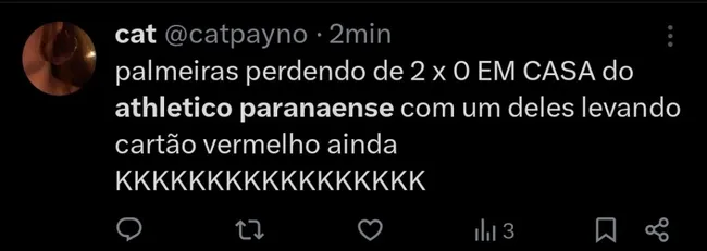 Repercussão via Twitter