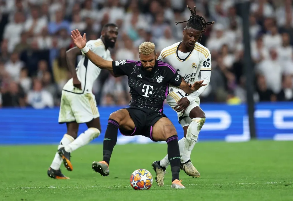 Choupo-Moting contra o Real Madrid. (Photo by Clive Brunskill/Getty Images)