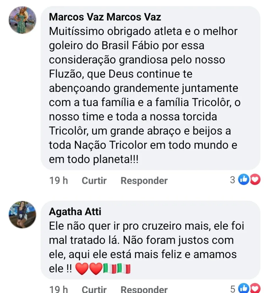 Repercussão via Facebook