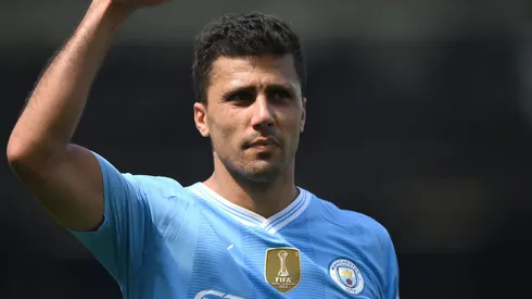 Rodri mostra ser o melhor do volante e atinge marca impressionante pelo Manchester City. (Photo by Justin Setterfield/Getty Images)