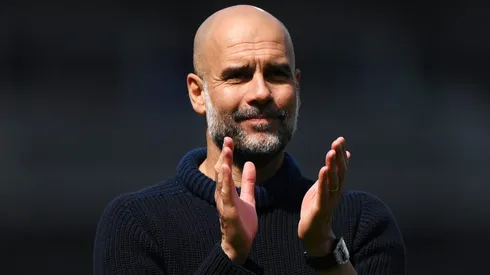 Pep Guardiola, Manager of Manchester City, . (Photo by Justin Setterfield/Getty Images)