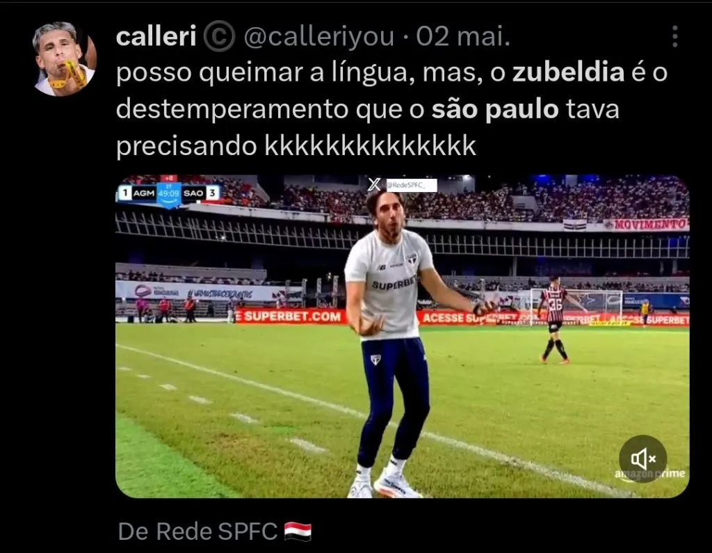 Repercussão via Twitter
