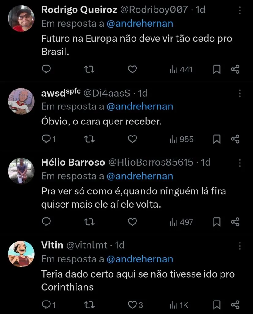 Repercussão via Twitter