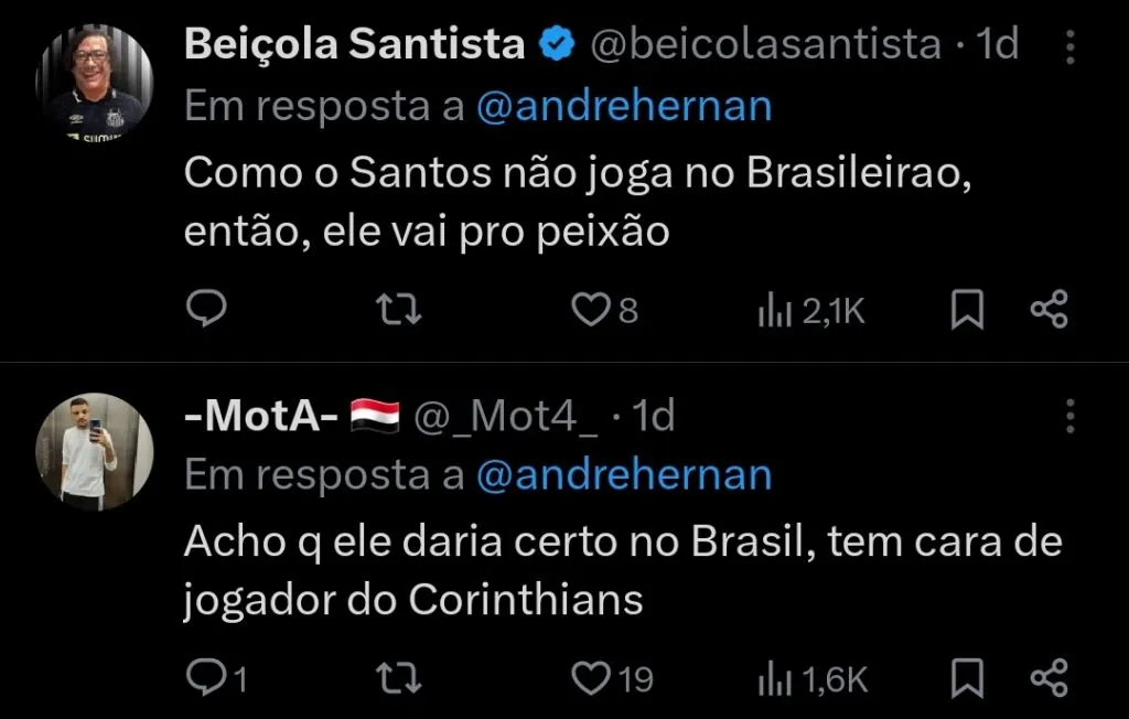 Repercussão via Twitter