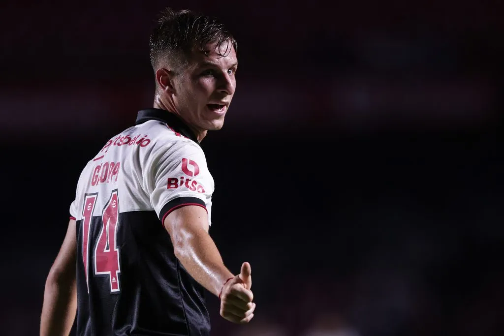 Jogador durante o Paulistão de 2023. Foto: Ettore Chiereguini/AGIF