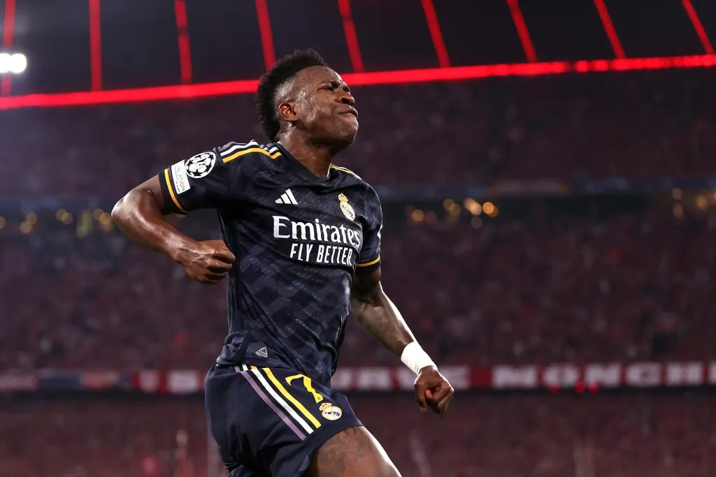 Atacante brilhou contra o Bayern (Photo by Alex Pantling/Getty Images)