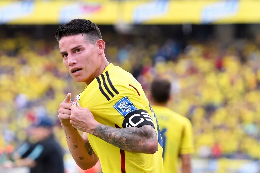 Colombiano enfrentando o Uruguai (Photo by Gabriel Aponte/Getty Images)