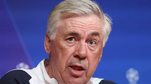 Carlo Ancelotti, head coach of Real Madrid . (Photo by Alexander Hassenstein/Getty Images)