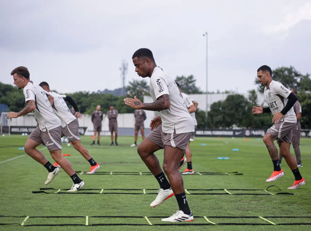 Palacios durante o treino do dia 25/04, o último disponível na agência de fotos do clube | Foto: Rodrigo Coca/Ag; Corinthians
