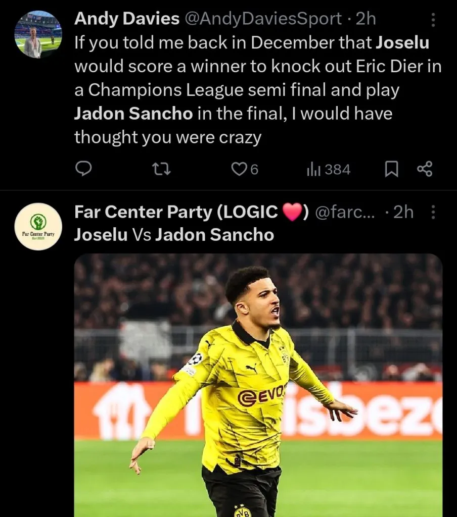 Repercussão via Twitter