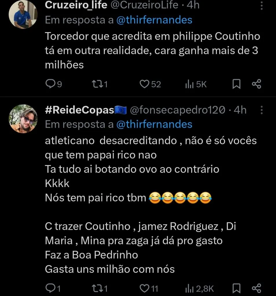 Repercussão via Twitter