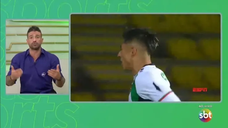 Venê Casagrande fala o que pensa do Flamengo de Tite. Foto: Reprodução SBT/Twitter