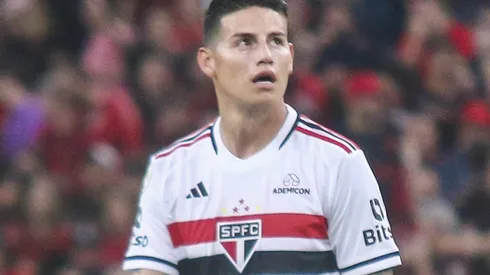 James Rodríguez pede salário de R$ 850 mil por mês para assinar com rival do São Paulo. Foto: Gabriel Machado/AGIF