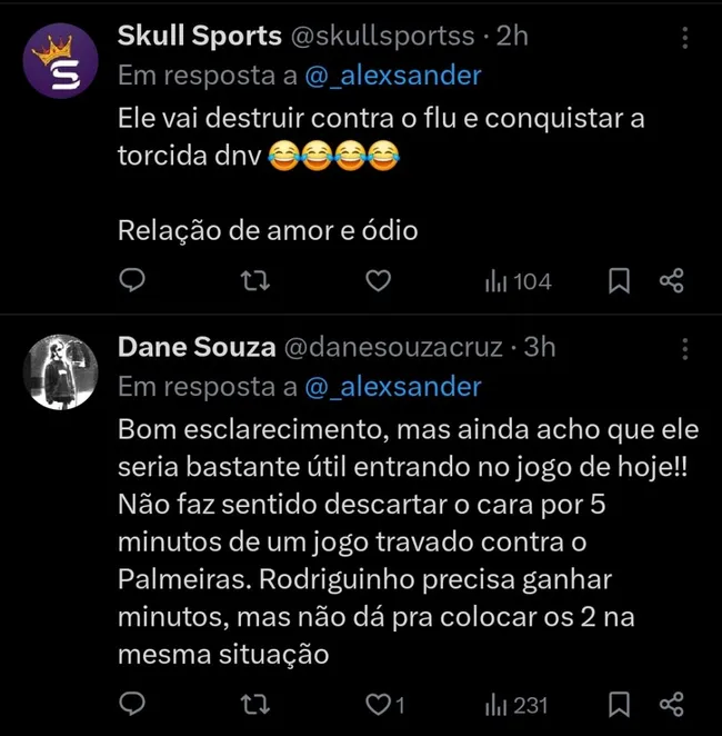 Repercussão via Twitter