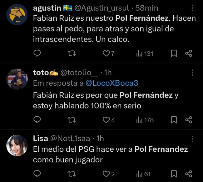 Repercussão da torcida via Twitter