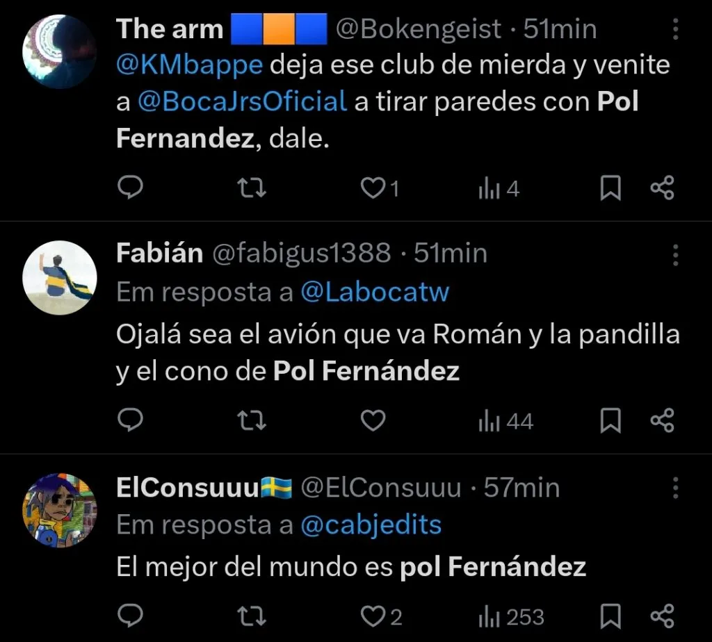 Repercussão da torcida via Twitter