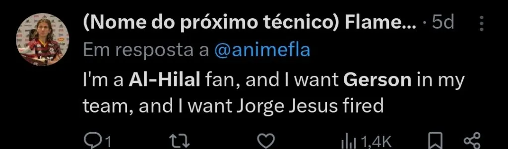 Repercussão via Twitter