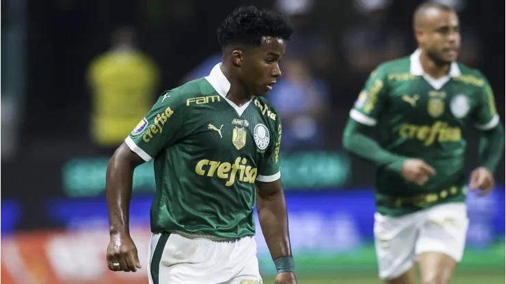Endrick of Palmeiras . (Photo by Alexandre Schneider/Getty Images)