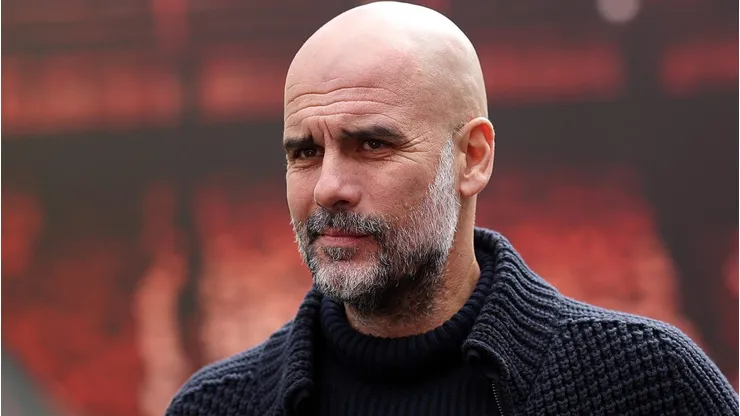 Pep Guardiola, Manager of Manchester City, . (Photo by Alex Livesey/Getty Images)