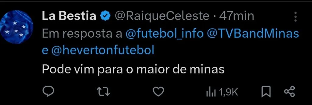 Repercussão via Twitter