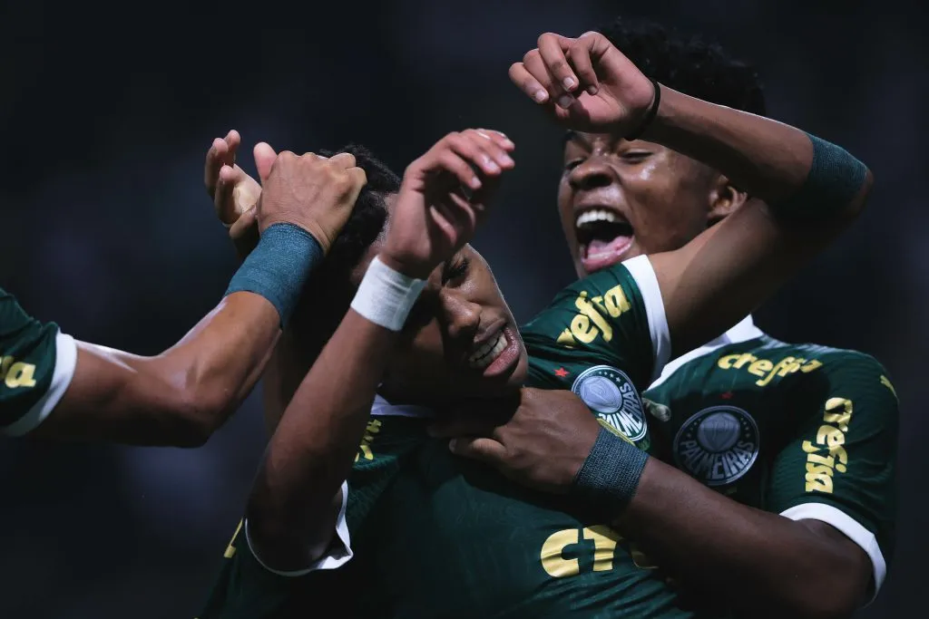 Endrick e Estêvão. Foto: Ettore Chiereguini/AGIF