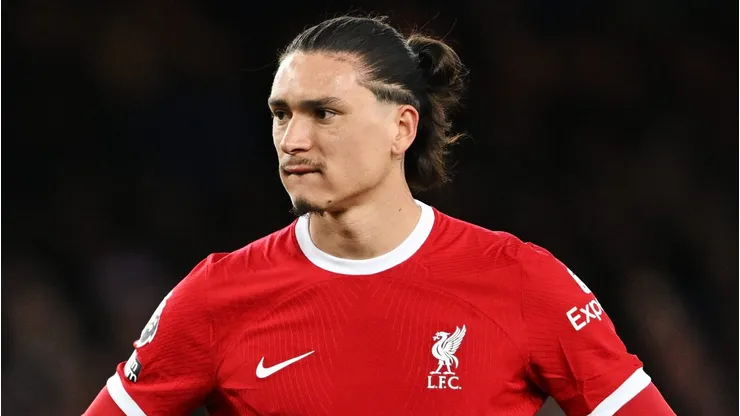 Darwin Nunez of Liverpool . (Photo by Michael Regan/Getty Images)