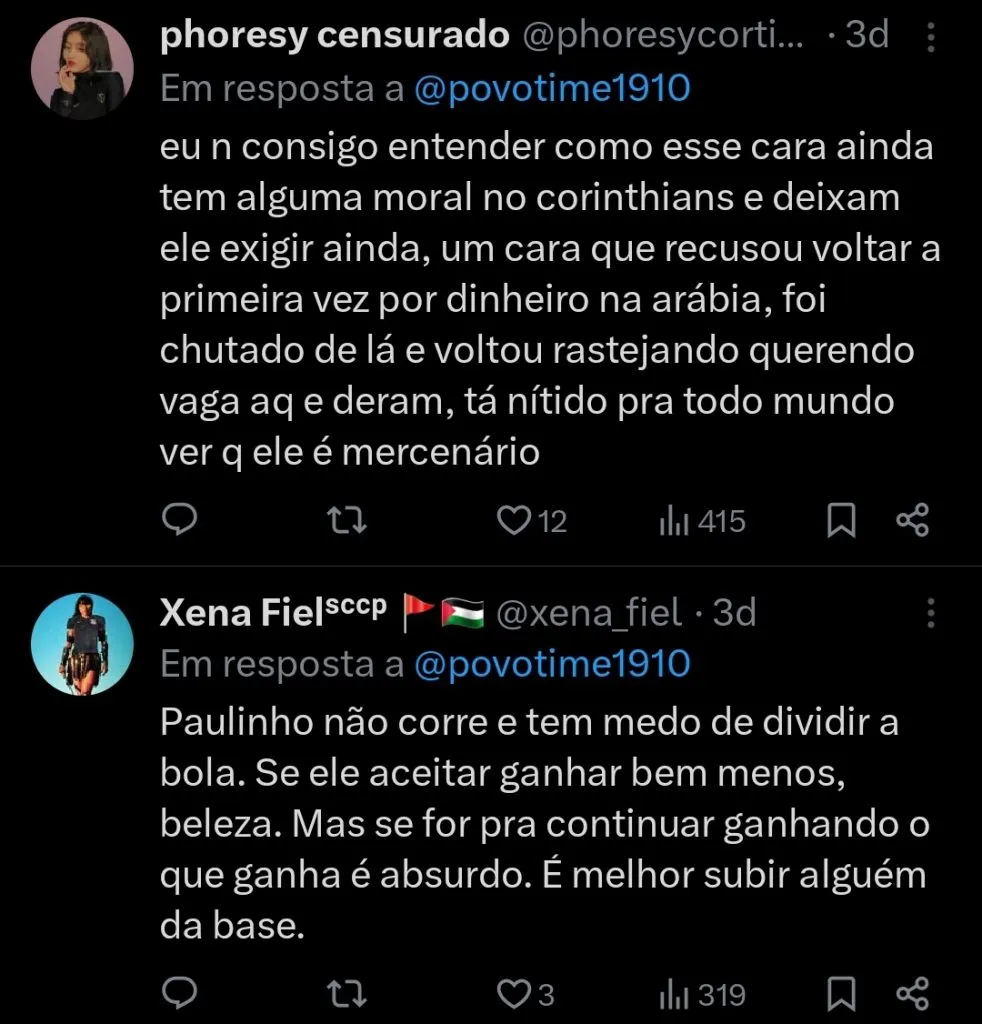 Repercussão via Twitter