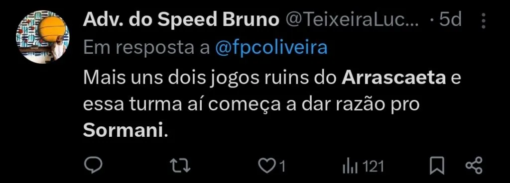 Repercussão via Twitter