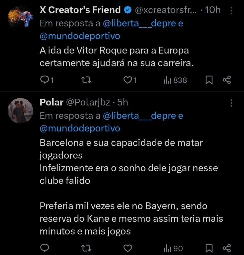 Repercussão via Twitter