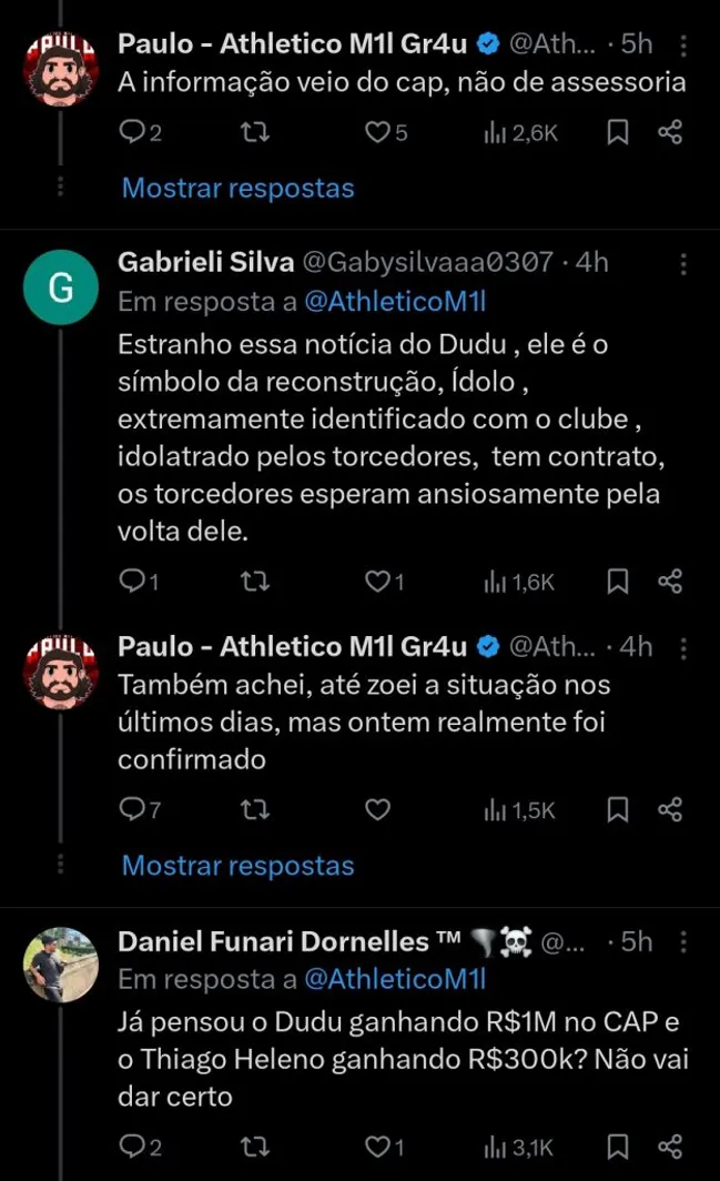 Repercussão via Twitter