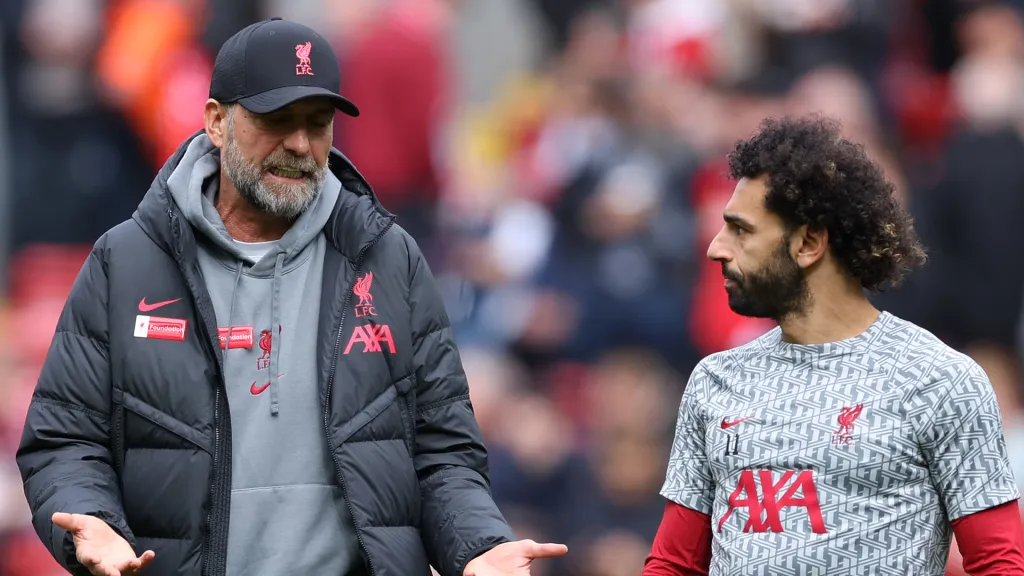 Klopp e Salah preparam despedidas. Foto: Alex Livesey/Getty Images