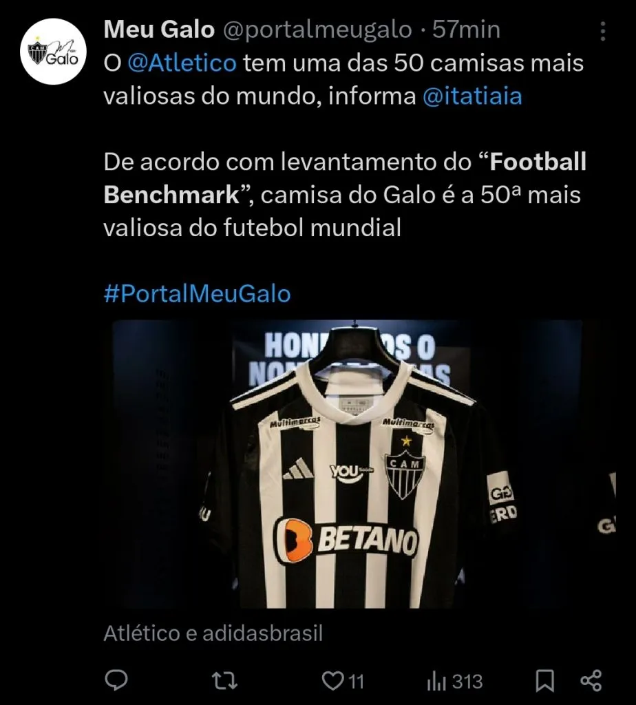 Repercussão via Twitter