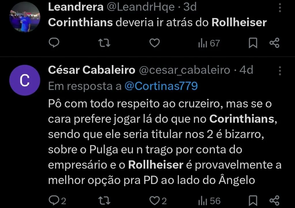 Repercussão via Twitter