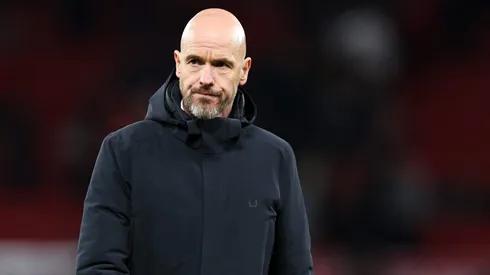 Erik ten Hag, Manager of Manchester United, . (Photo by Alex Livesey/Getty Images)