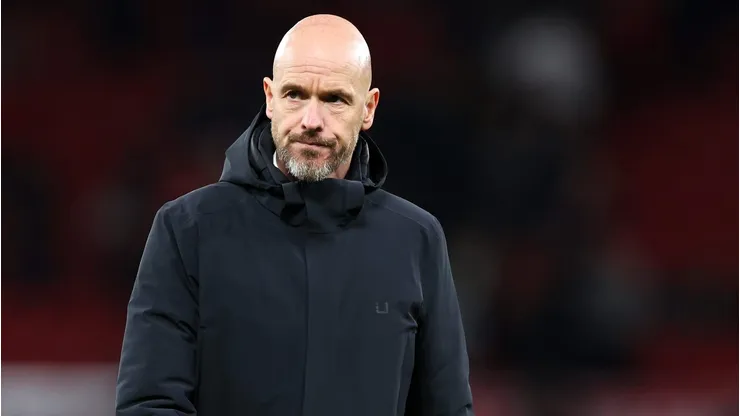 Erik ten Hag, Manager of Manchester United, . (Photo by Alex Livesey/Getty Images)