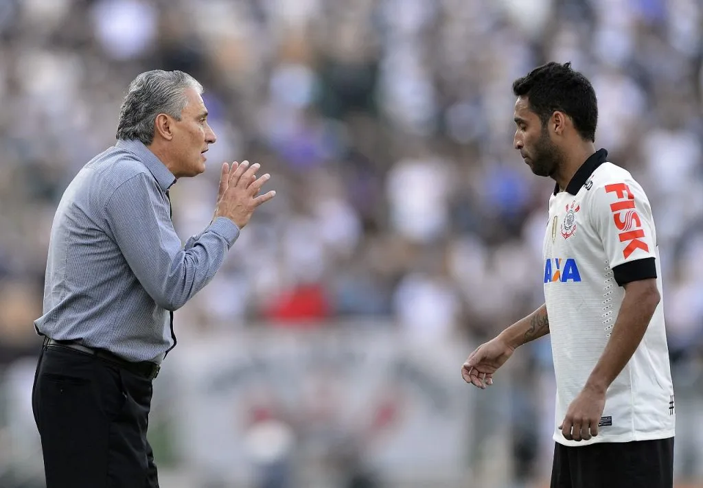 Ibson quando foi treinado por Tite no Corinthians. Foto: Mauro Horita/AGIF