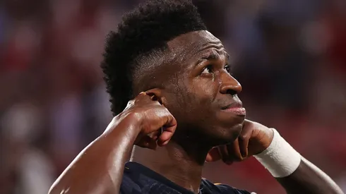 Vinicius Júnior mostrou o motivo de ser o melhor jogador do Real Madrid (Photo by Alex Pantling/Getty Images)
