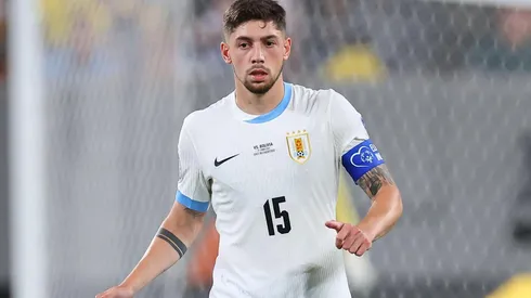 Valverde em campo pelo Uruguai na goleada sobre a Bolívia na Copa América. (Associated Press / Alamy Stock Photo)