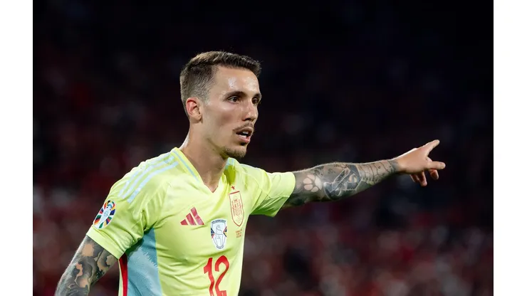 Grimaldo durante a partida entre Espanha e Albânia, pela fase de grupos da Euro. (Eibner-Pressefoto / Alamy Stock Photo) Foto: Eibner-Pressefoto/Michael Memmler