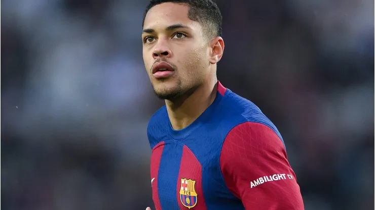 Barcelona quer vender Vitor Roque e gigante inglês faz promessa para selar acordo. (Photo by David Ramos/Getty Images)
