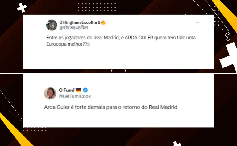 Torcedores comentam sobre Arda Güler no Real Madrid 