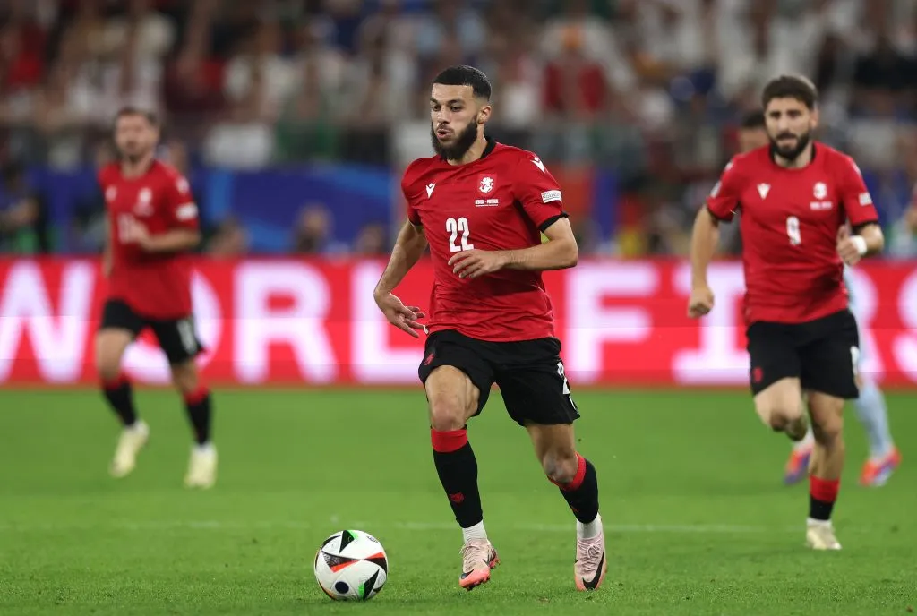Georges Mikautadze: em alta na Euro 2024 (Foto: Lars Baron/Getty Images)