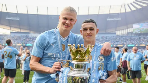 Barcelona: Joan Laporta promete contratação de atacante do Manchester City; Negócio depende de uma condição. (Photo by Michael Regan/Getty Images)