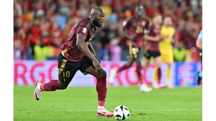 Lukaku pela Bélgica durante a partida contra a Romênia, na Euro. (sportpix / Alamy Stock Photo)